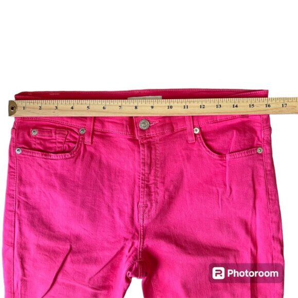 7 for all mankind Skinny casual women’s Red Jeans. Size 31 - Picture 5 of 8